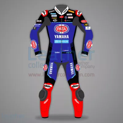 Leather Yamaha Motorcycle Suit with Custom Design