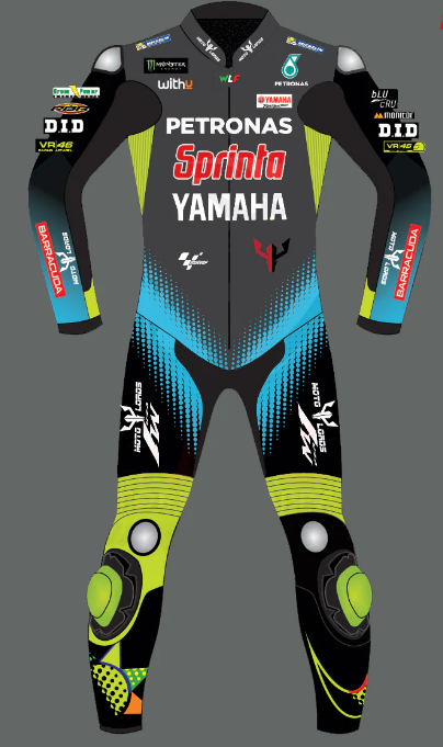 Leather Yamaha Motorcycle Suit with Custom Design