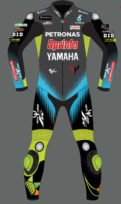 Leather Yamaha Motorcycle Suit with Custom Design