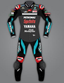 Leather Yamaha Motorcycle Suit with Custom Design