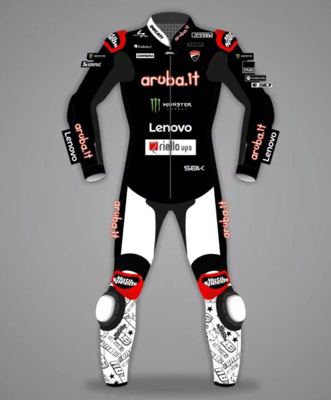 Leather Yamaha Motorcycle Suit with Custom Design