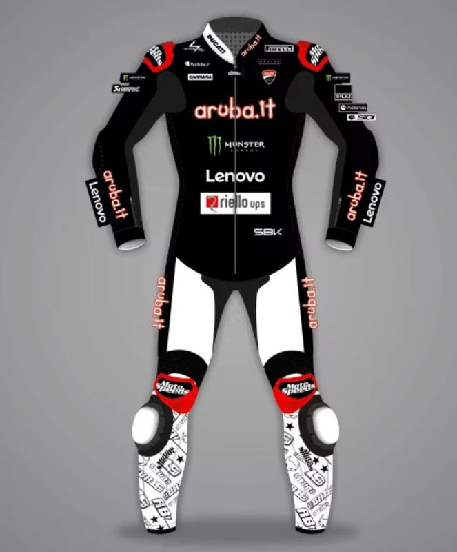 Leather Yamaha Motorcycle Suit with Custom Design