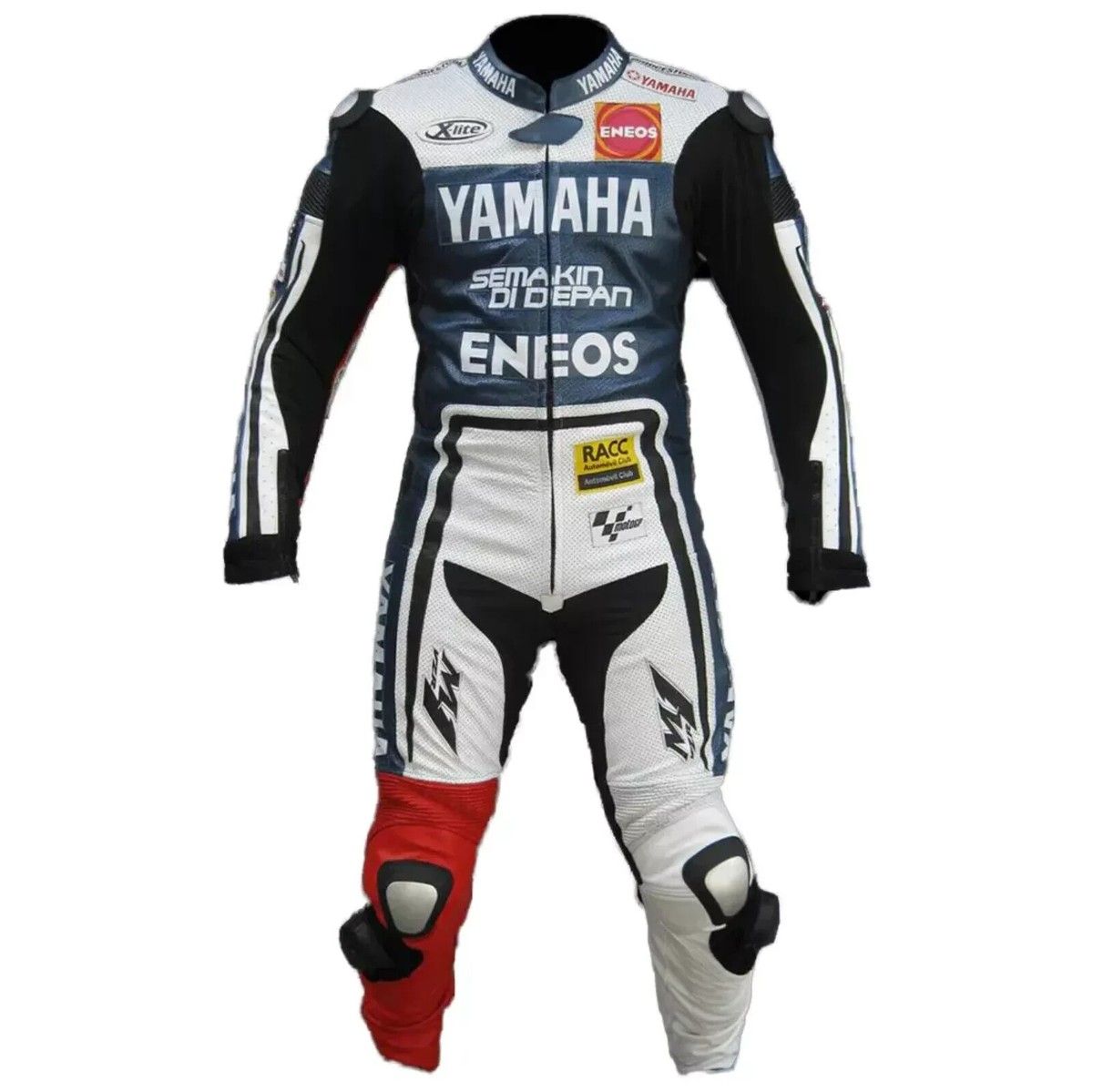 Leather Yamaha Motorcycle Suit with Custom Design