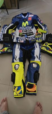 Leather Yamaha Motorcycle Suit with Custom Design