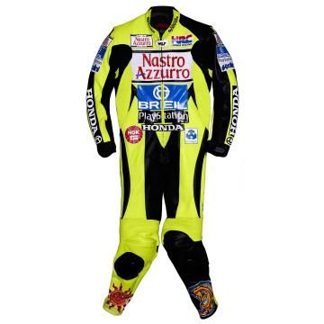 Leather Honda Motorcycle Suit with Custom Design
