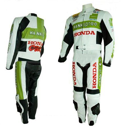 Leather Honda Motorcycle Suit with Custom Design