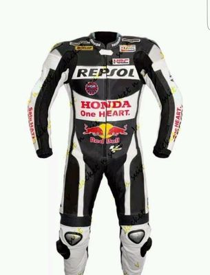 Leather Honda Motorcycle Suit with Custom Design