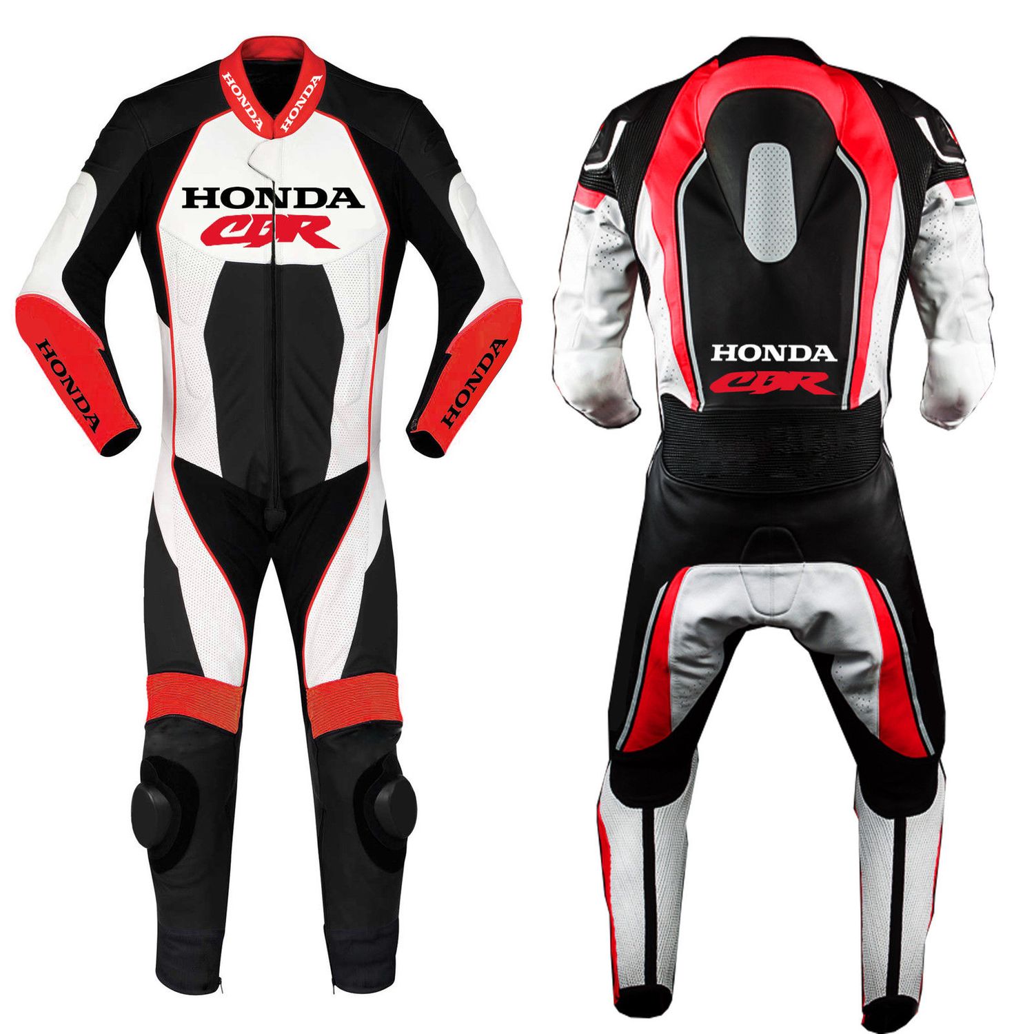 Leather Honda Motorcycle Suit with Custom Design