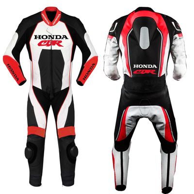 Leather Honda Motorcycle Suit with Custom Design