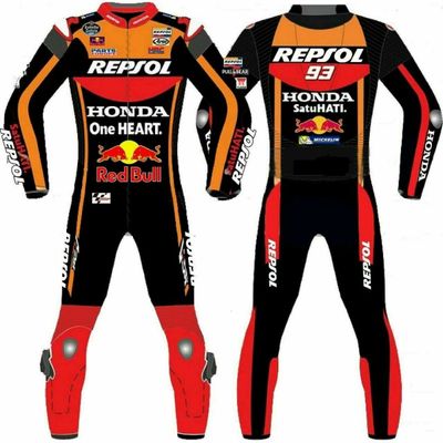 Leather Honda Motorcycle Suit with Custom Design