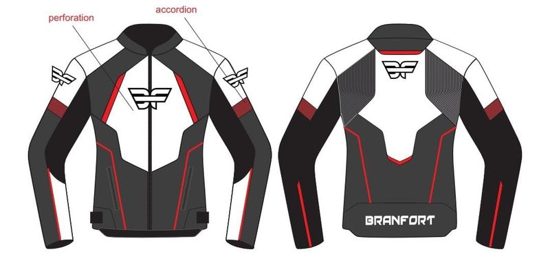 Leather Motorcycle Jacket Branfort