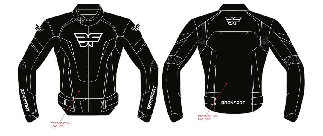 Leather Motorcycle Jacket Branfort