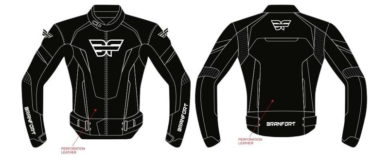 Leather Motorcycle Jacket Branfort