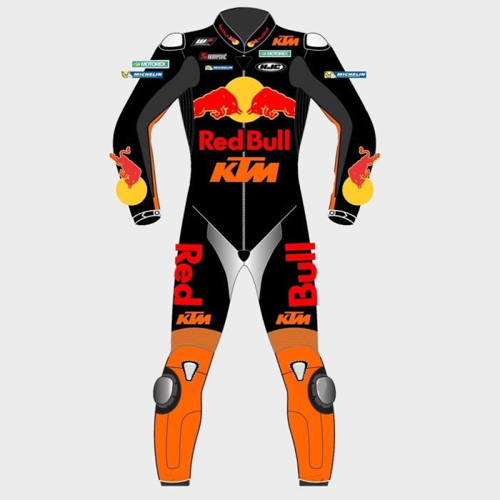 Leather MotoGP Red Bull Suit with CE AAA-approved Protection