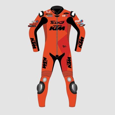 Leather MotoGP KTM Suit with CE AAA-approved Protection
