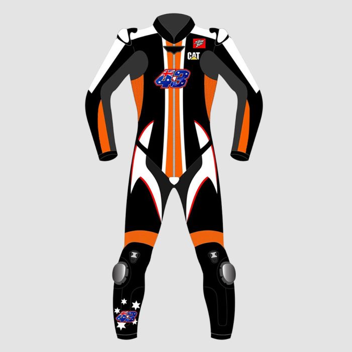 Leather MotoGP KTM Suit with CE AAA-approved Protection