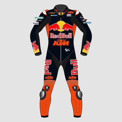 Leather MotoGP KTM Suit with CE AAA-approved Protection