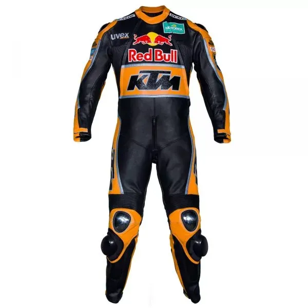 Leather MotoGP KTM Suit with CE AAA-approved Protection