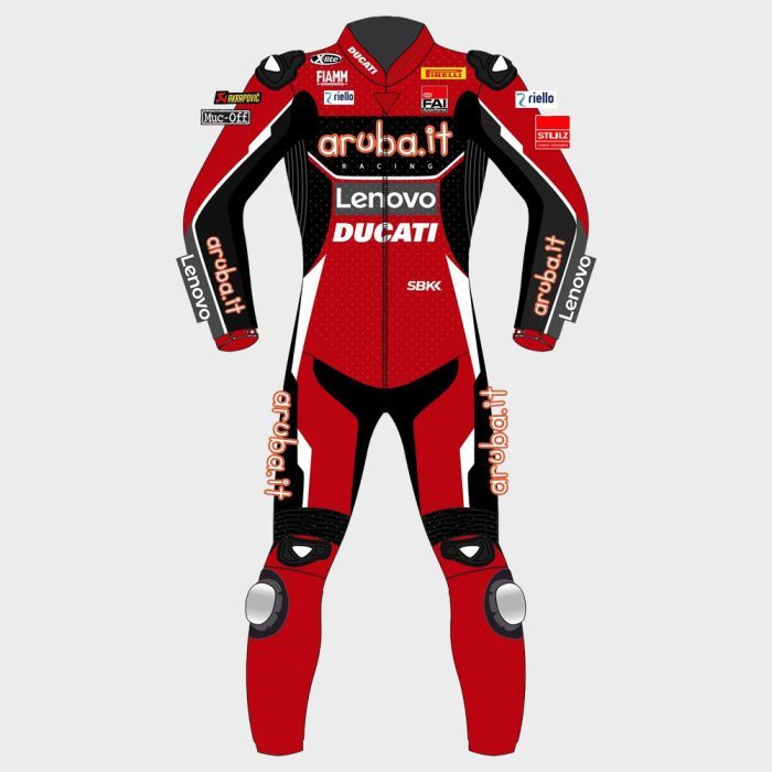 Leather MotoGP Ducati Suit with CE AAA-approved Protection