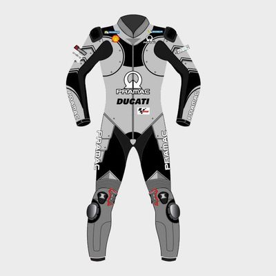 Leather MotoGP Ducati Suit with CE AAA-approved Protection