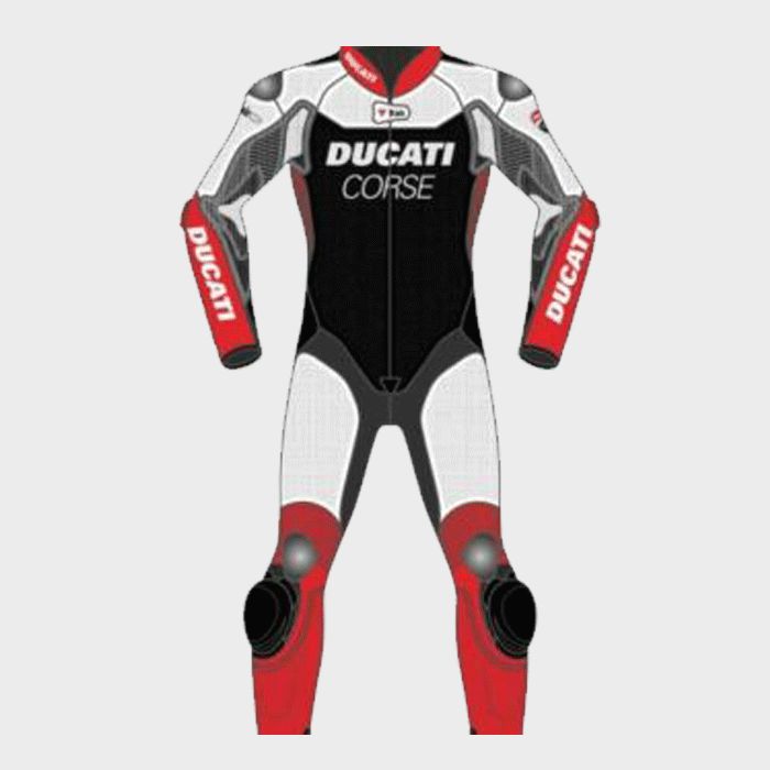 Leather MotoGP Ducati Suit with CE AAA-approved Protection
