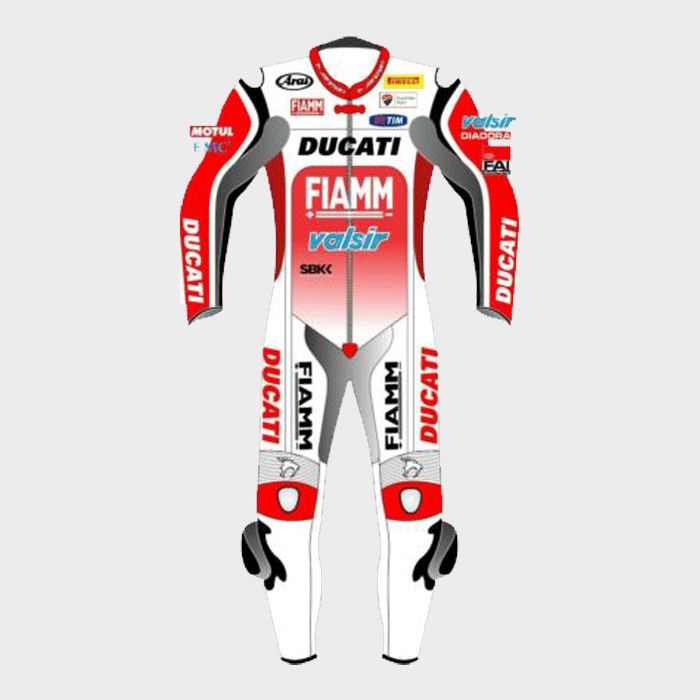 Leather MotoGP Ducati Suit with CE AAA-approved Protection