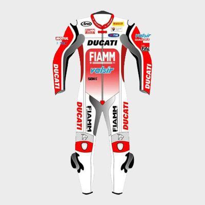 Leather MotoGP Ducati Suit with CE AAA-approved Protection