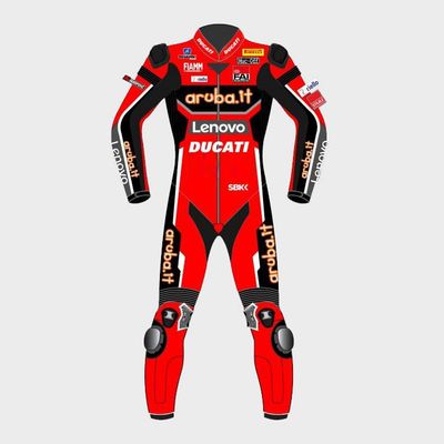 Leather MotoGP Ducati Suit with CE AAA-approved Protection