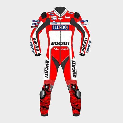 Leather MotoGP Ducati Suit with CE AAA-approved Protection