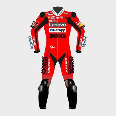 Leather MotoGP Ducati Suit with CE AAA-approved Protection