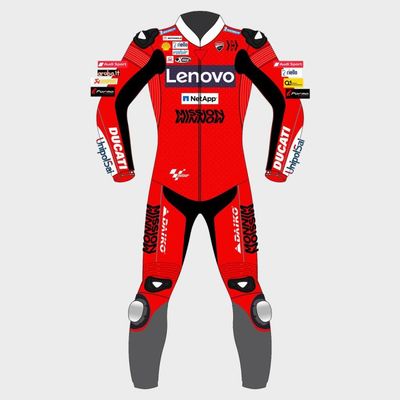 Leather MotoGP Ducati Suit with CE AAA-approved Protection