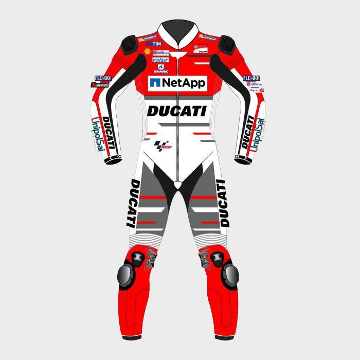 Leather MotoGP Ducati Suit with CE AAA-approved Protection