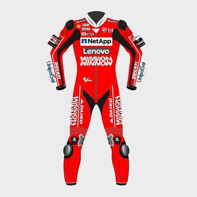 Leather MotoGP Ducati Suit with CE AAA-approved Protection