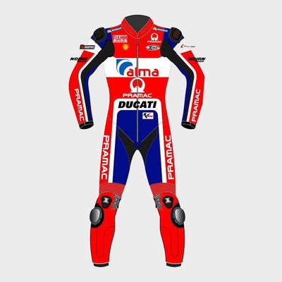 Leather MotoGP Ducati Suit with CE AAA-approved Protection