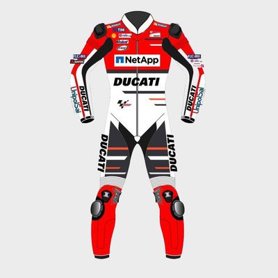 Leather MotoGP Ducati Suit with CE AAA-approved Protection