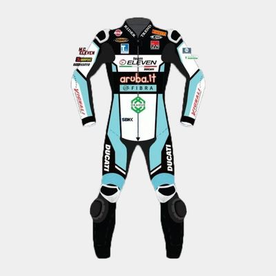 Leather MotoGP Ducati Suit with CE AAA-approved Protection
