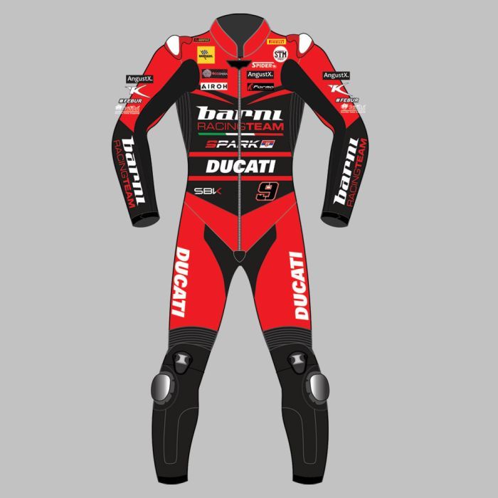 Leather MotoGP Ducati Suit with CE AAA-approved Protection