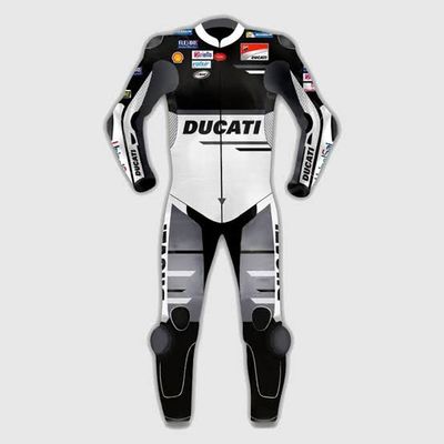 Leather MotoGP Ducati Suit with CE AAA-approved Protection