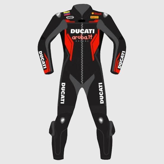 Leather MotoGP Ducati Suit with CE AAA-approved Protection