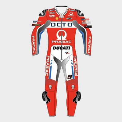 Leather MotoGP Ducati Suit with CE AAA-approved Protection