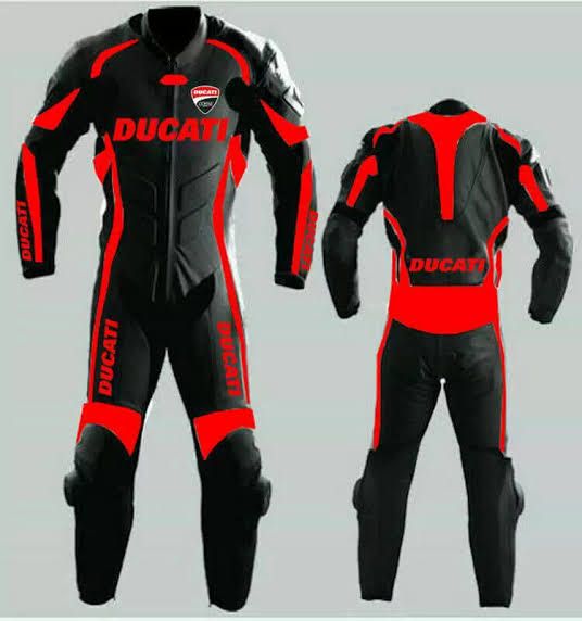 Leather MotoGP Ducati Suit with CE AAA-approved Protection