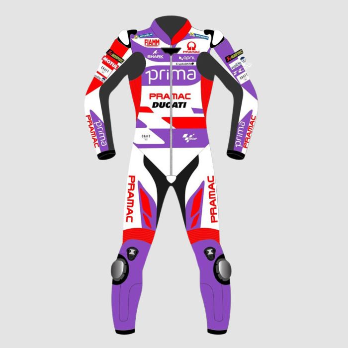 Leather MotoGP Ducati Suit with CE AAA-approved Protection