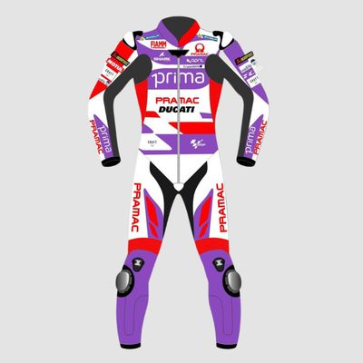 Leather MotoGP Ducati Suit with CE AAA-approved Protection