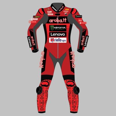 Leather MotoGP Ducati Suit with CE AAA-approved Protection