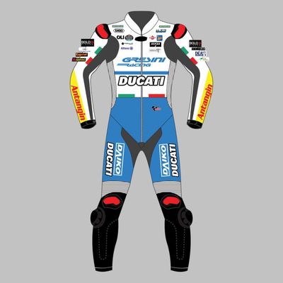 Leather MotoGP Ducati Suit with CE AAA-approved Protection