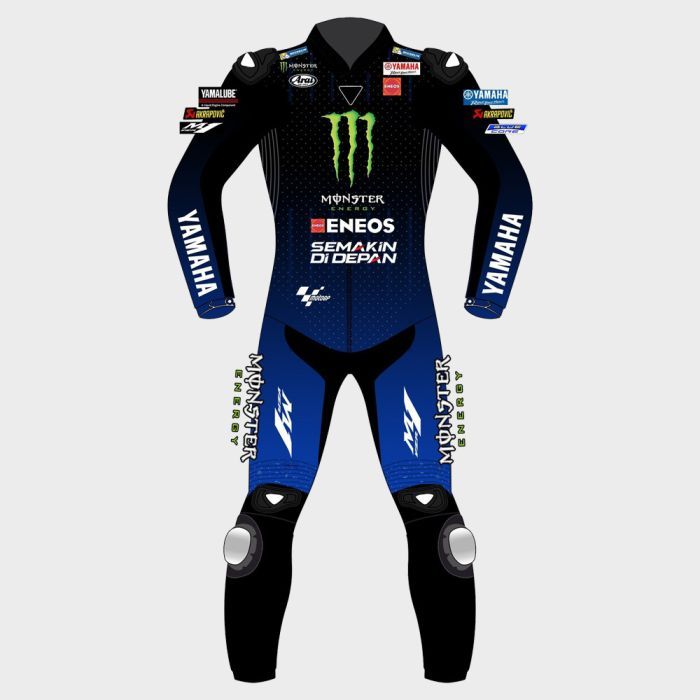 Leather MotoGP Yamaha Suit with CE AAA-approved Protection