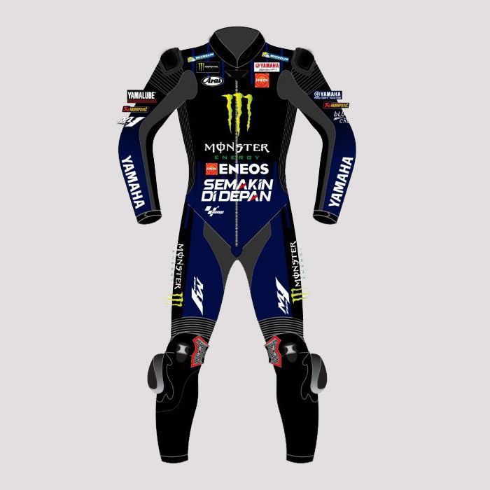 Leather MotoGP Yamaha Suit with CE AAA-approved Protection