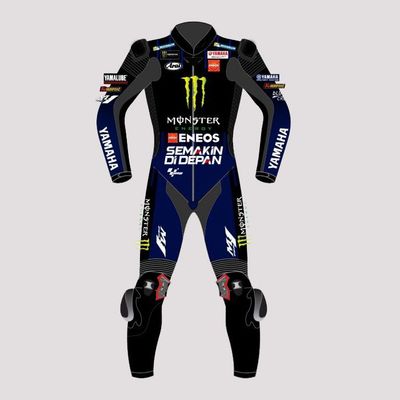Leather MotoGP Yamaha Suit with CE AAA-approved Protection