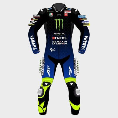 Leather MotoGP Yamaha Suit with CE AAA-approved Protection