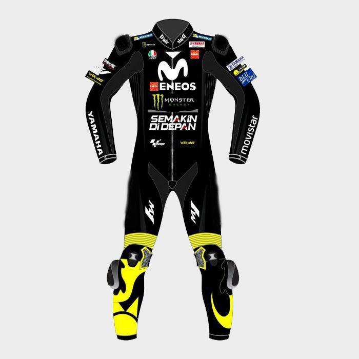 Leather MotoGP Yamaha Suit with CE AAA-approved Protection